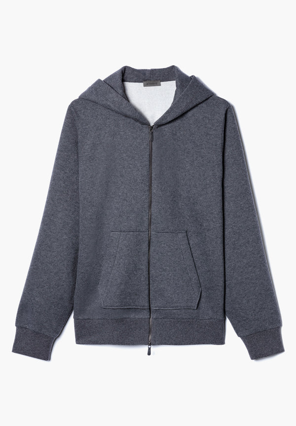 Winter Lounge | Jacket - dark grey mélange - ZIMMERLI SWITZERLAND