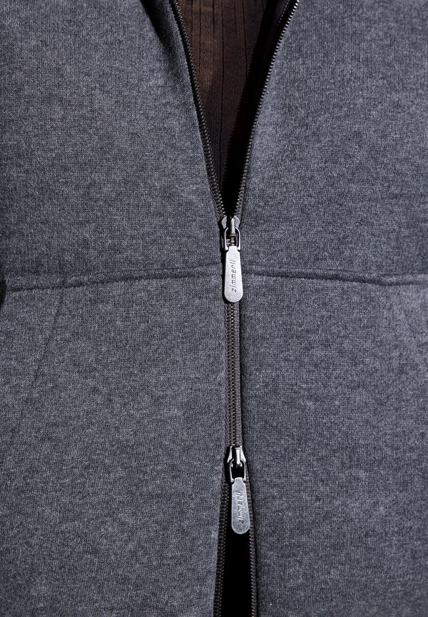 Winter Lounge | Jacket - dark grey mélange - ZIMMERLI SWITZERLAND