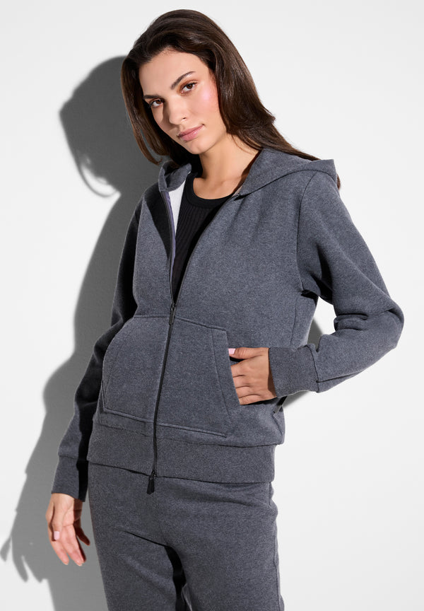 Winter Lounge | Jacket - dark grey mélange - ZIMMERLI SWITZERLAND