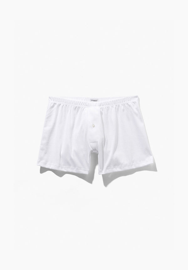 Business Class | Boxer Brief, open fly - white - Zimmerli of