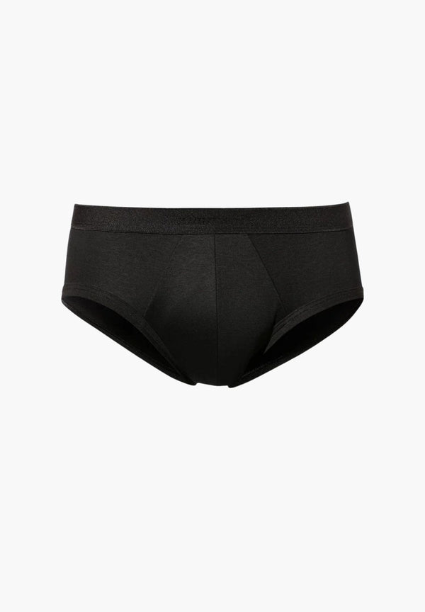 Sea Island | Briefs - black - ZIMMERLI SWITZERLAND