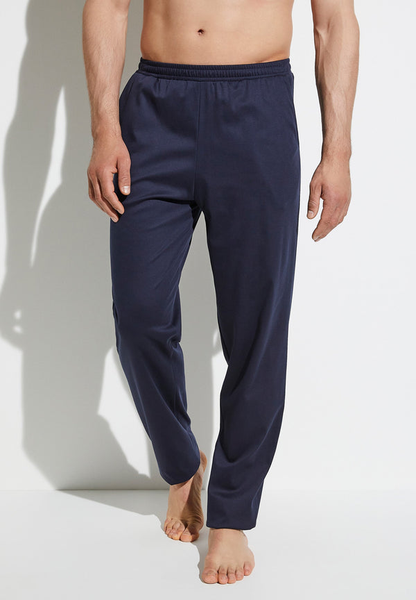 アパルトモン コルデラTAILORINGMASCULINEPANTSネイビー Supreme Green Cotton | Pants Long - navy - ZIMMERLI SWITZERLAND