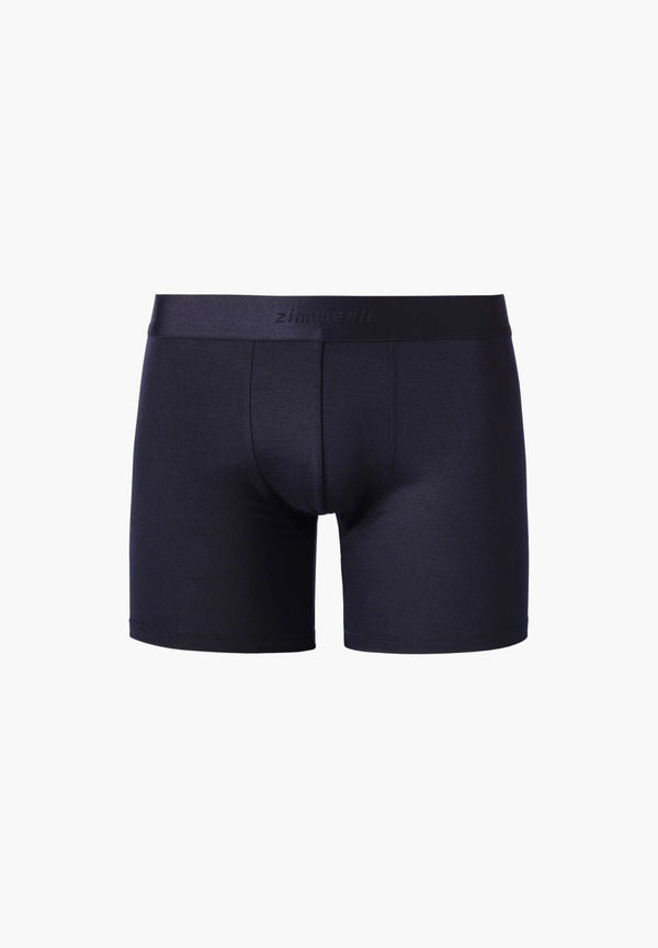 Pureness | Long Leg Boxer Brief - navy - ZIMMERLI SWITZERLAND