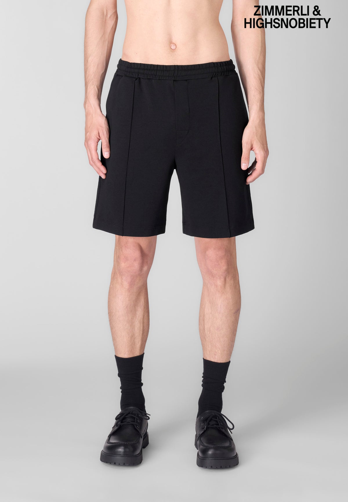 ZIMMERLI & HIGHSNOBIETY [PRE ACCESS] | Collab Pintuck Hose kurz - schwarz
