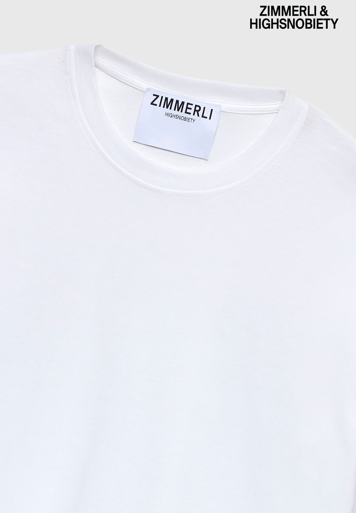ZIMMERLI & HIGHSNOBIETY [PRE ACCESS] | Collab T-Shirt langarm, R-Neck - weiss