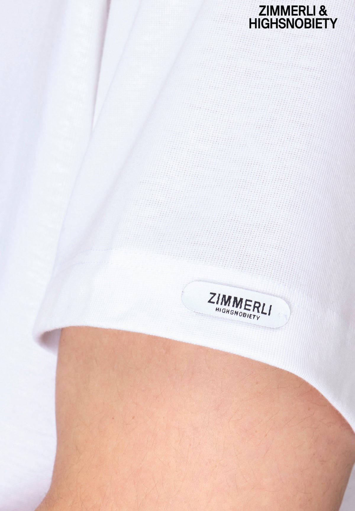 ZIMMERLI & HIGHSNOBIETY [PRE ACCESS] | Collab T-Shirt kurzarm, R-Neck - weiss