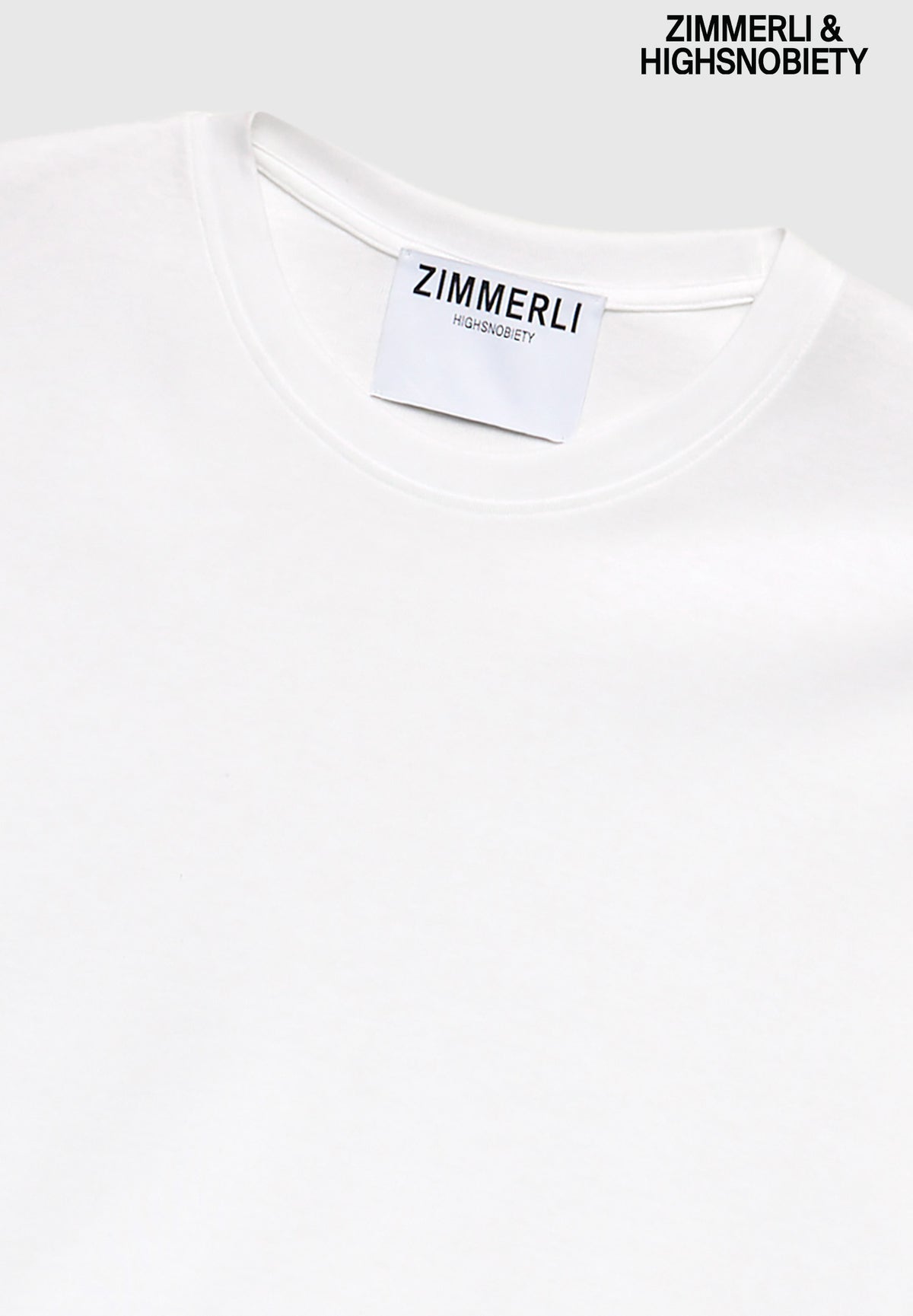 ZIMMERLI & HIGHSNOBIETY [PRE ACCESS] | Collab T-Shirt kurzarm, R-Neck - weiss
