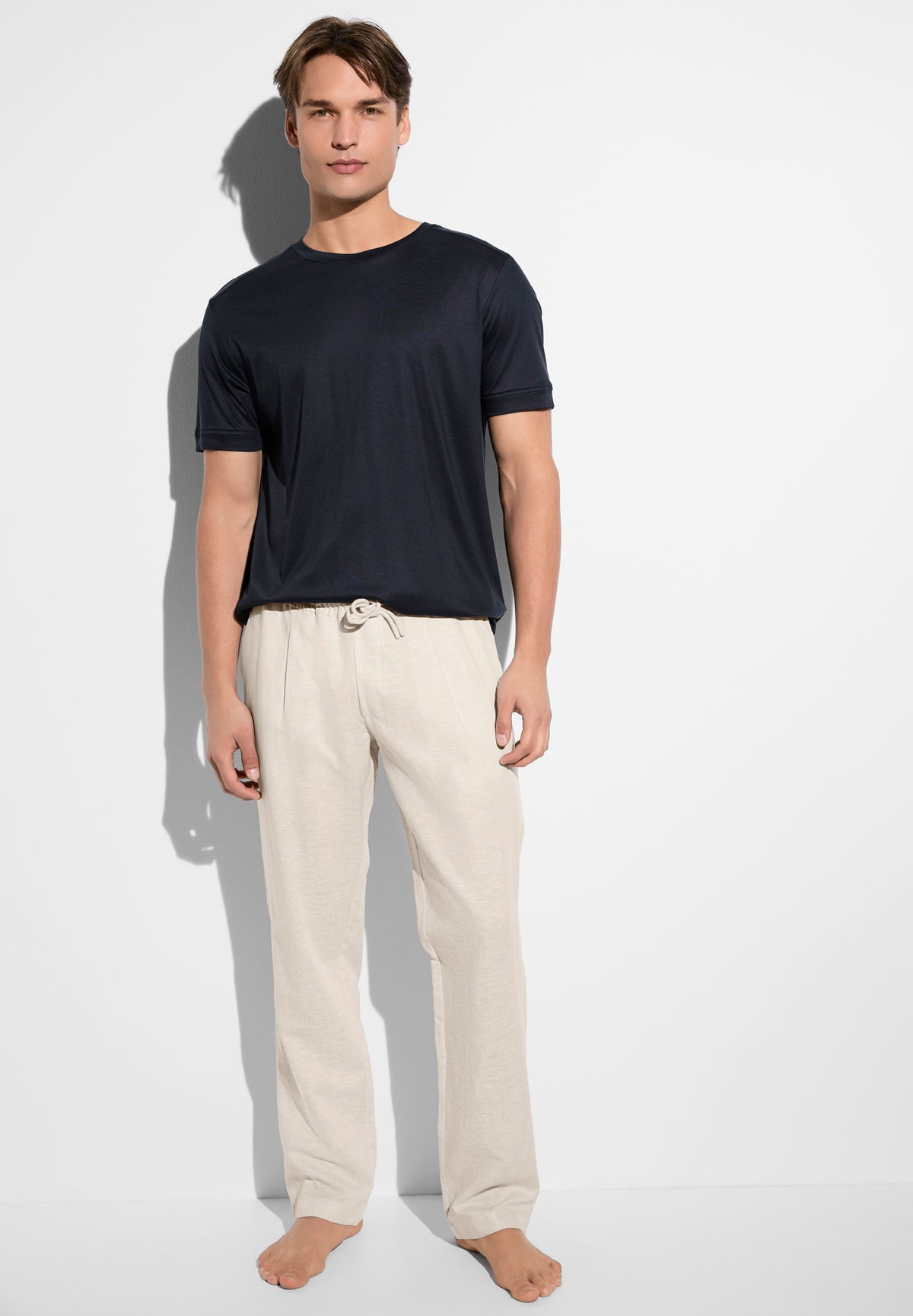 Sustainable Luxury | T-Shirt kurzarm - navy