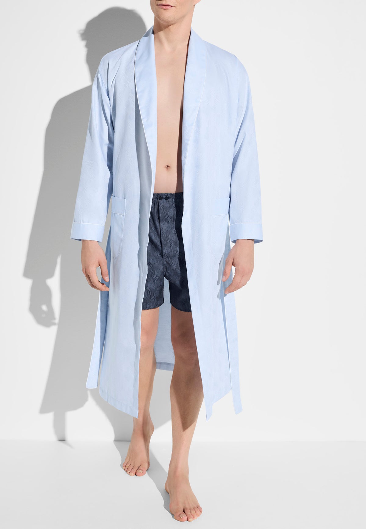 Luxury Jacquard | Boxer Shorts, Classic Fit - labyrinth dark