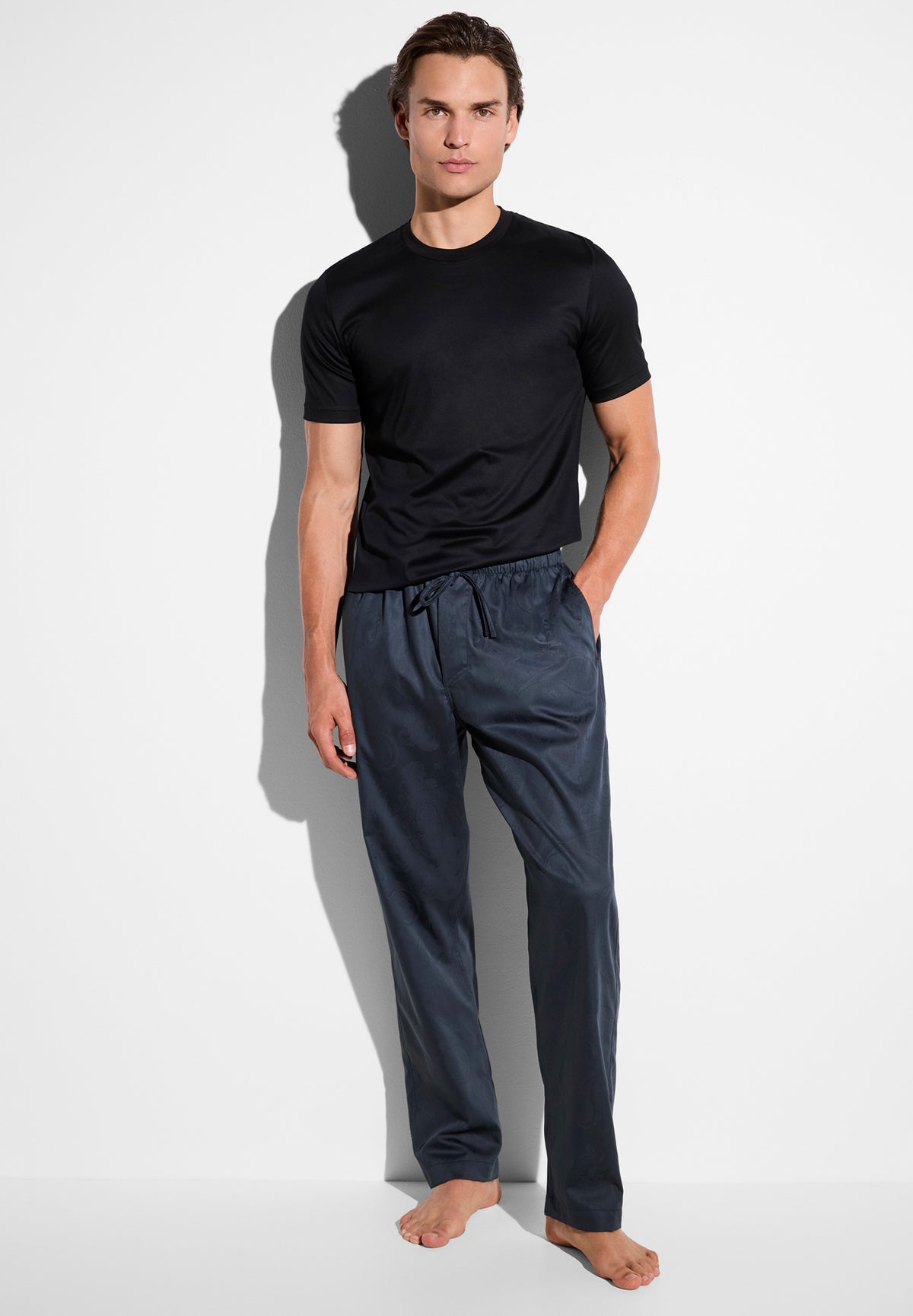 Luxury Jacquard | Hose lang - midnight