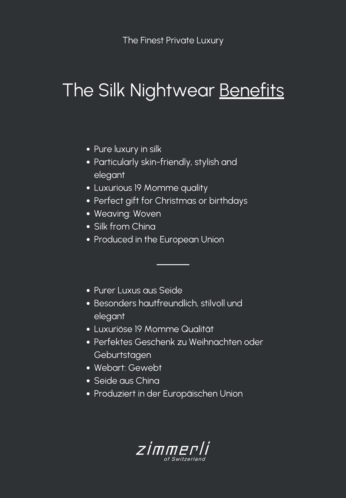 Silk Nightwear | Pyjama Long - brown-black