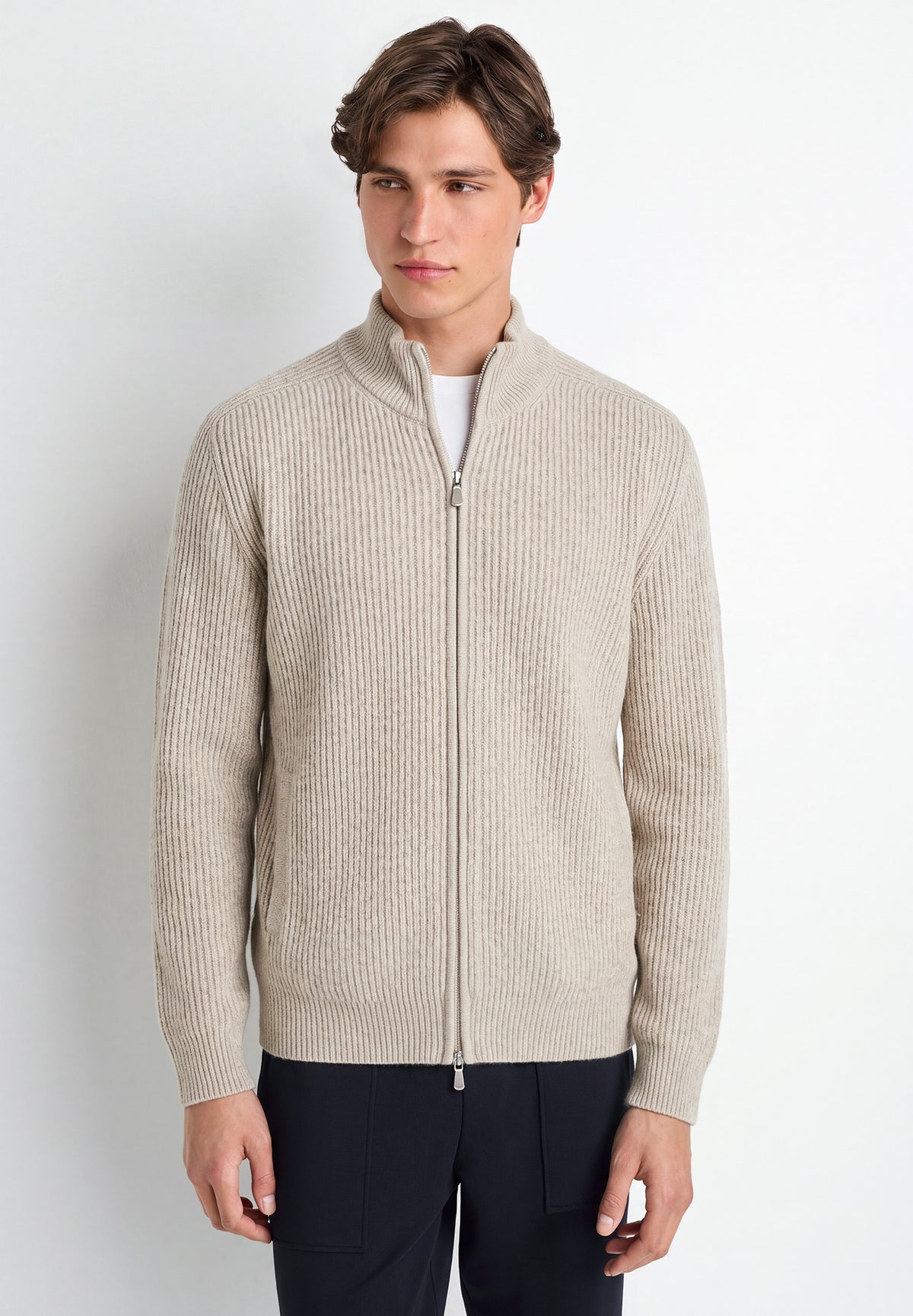 Luxury Cashmere | Veste - oat