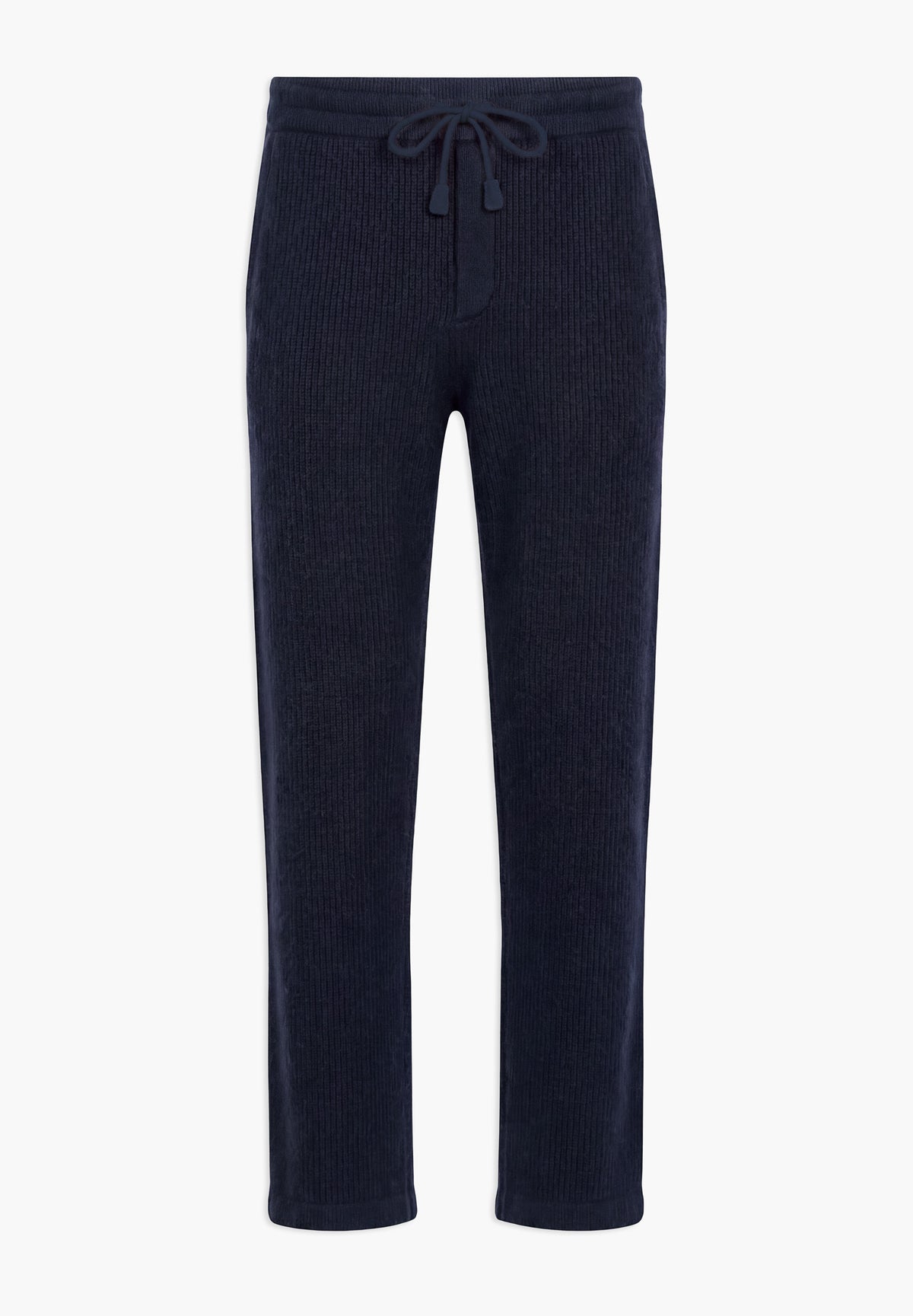 Luxury Cashmere Hose lang | 100% Kaschmir, Gestrickt, Regular Fit - navy