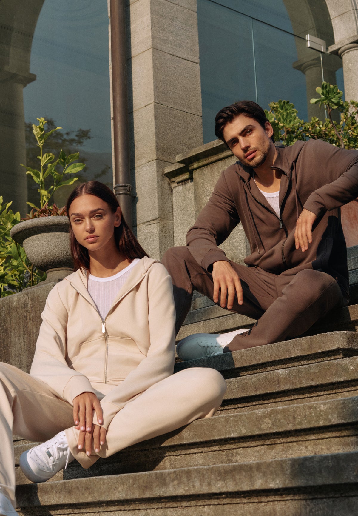 Winter Lounge | Hoodie Jacke - beige