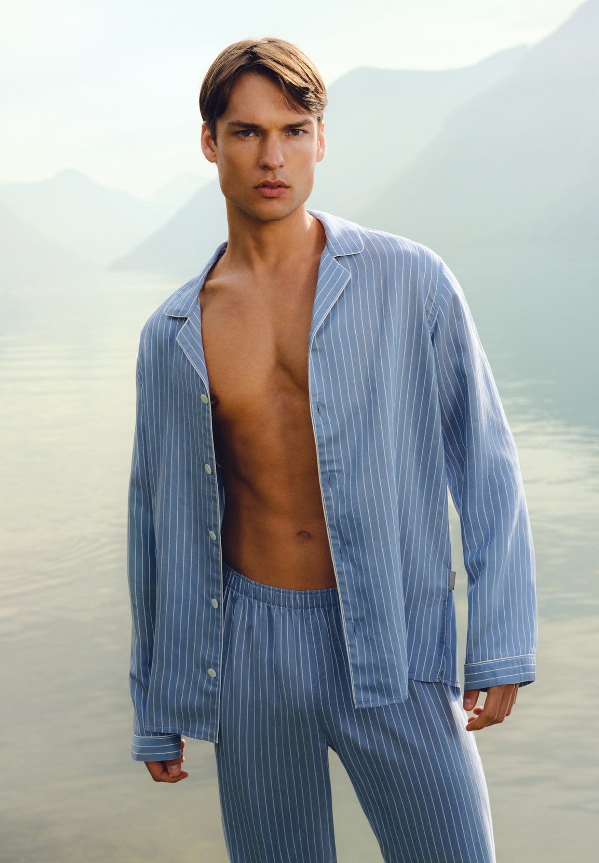 Pinstripes | Pyjama lang - blue