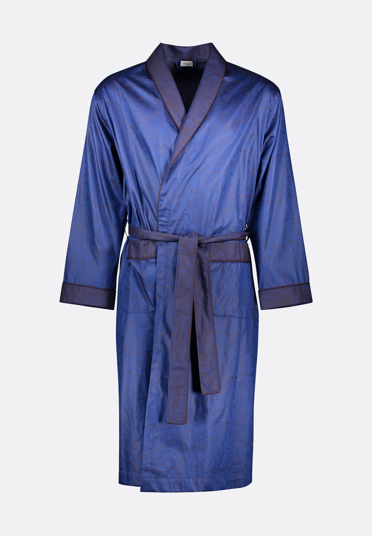 Luxury Jacquard | Robe Long - blue / brown