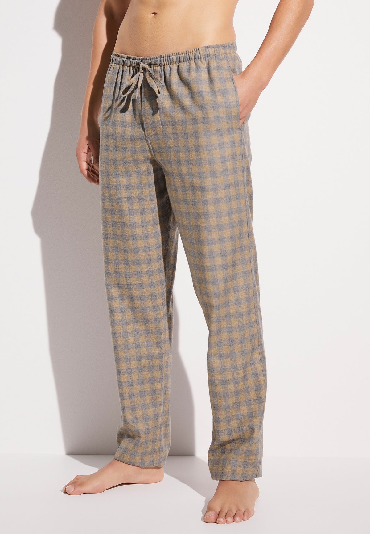 Cozy Flannel | Pants Long - grey check