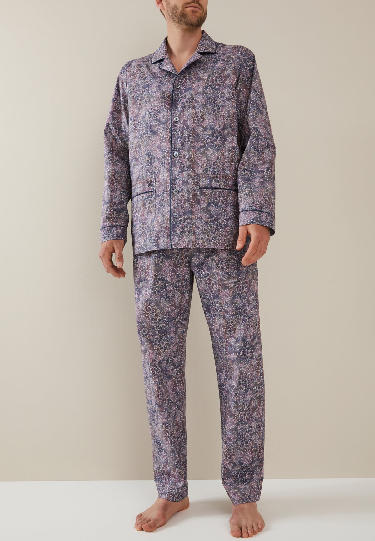 Cotton Poplin Print | Pyjama Long - multicolor