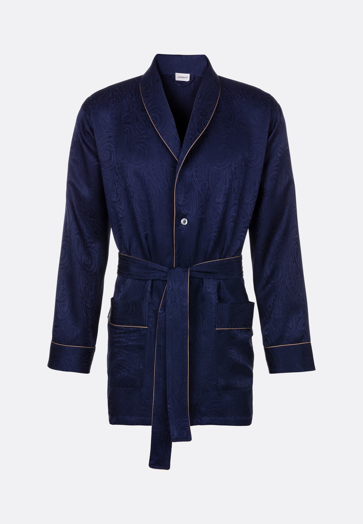 Luxury Silk | Robe Short - royal blue