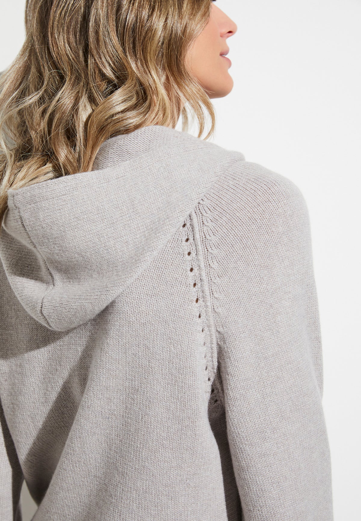Flat Knit | Jacket - beige mélange