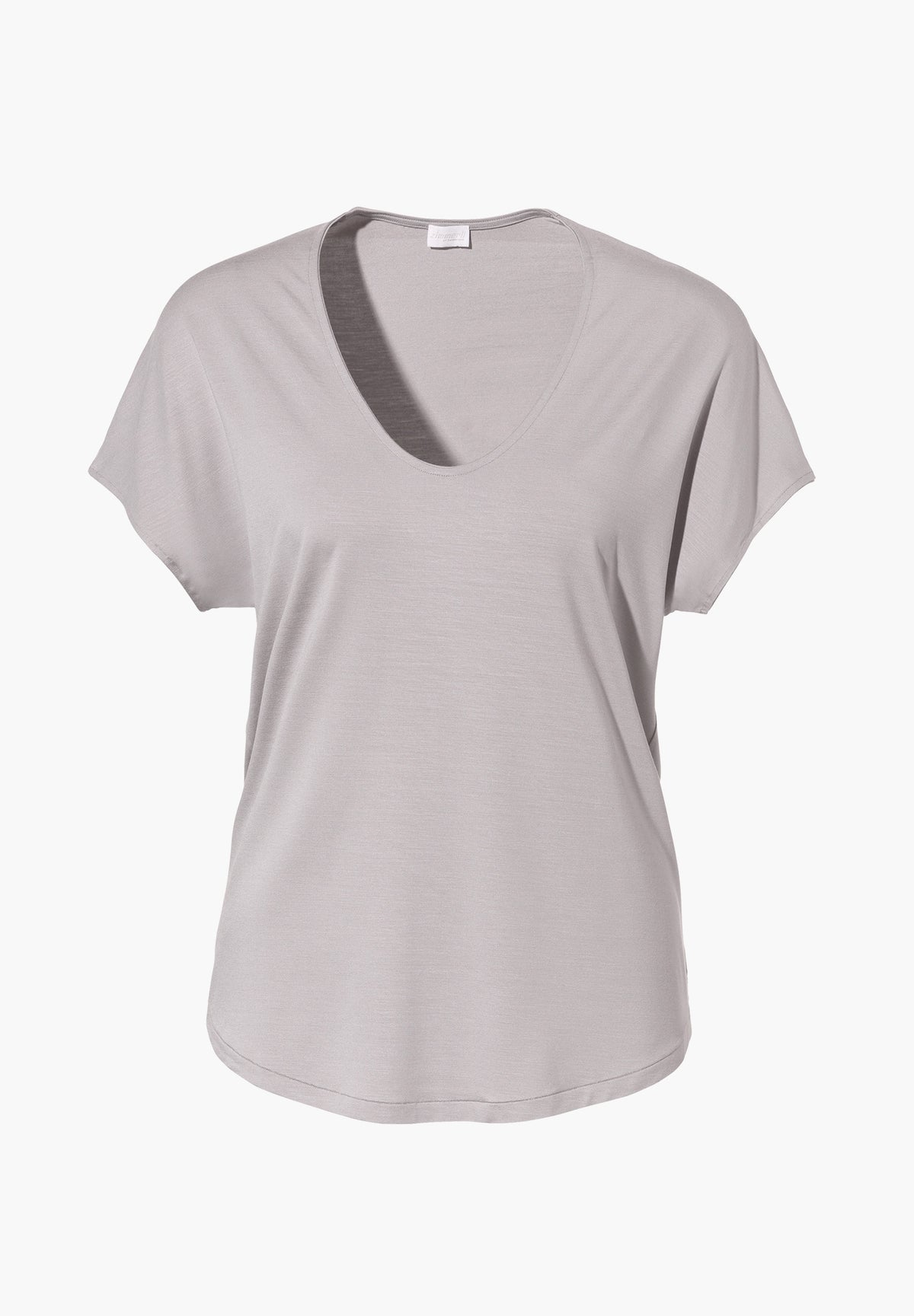 Pureness | T-Shirt Short Sleeve V-Neck - stone grey