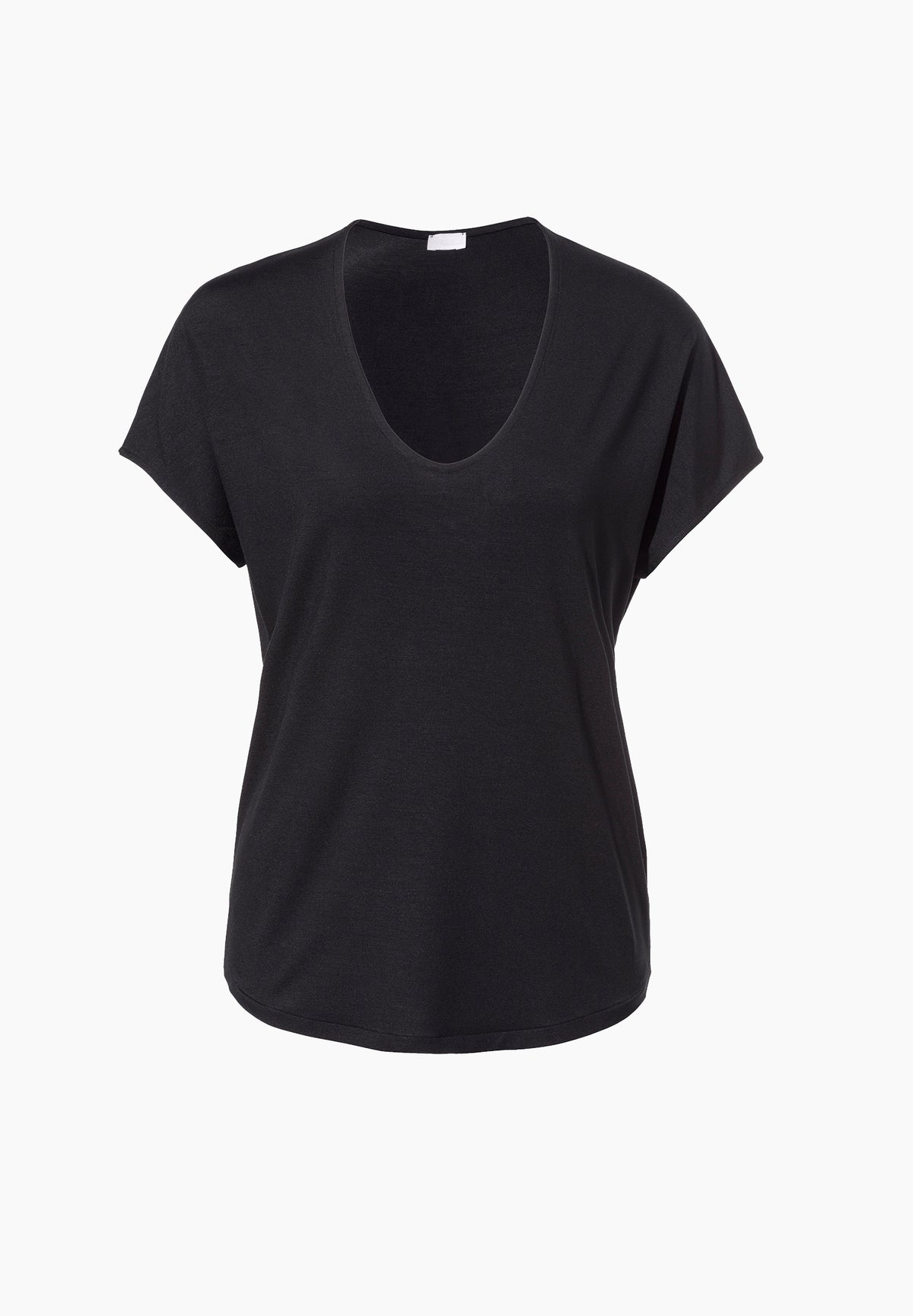Pureness | T-Shirt Short Sleeve V-Neck - black