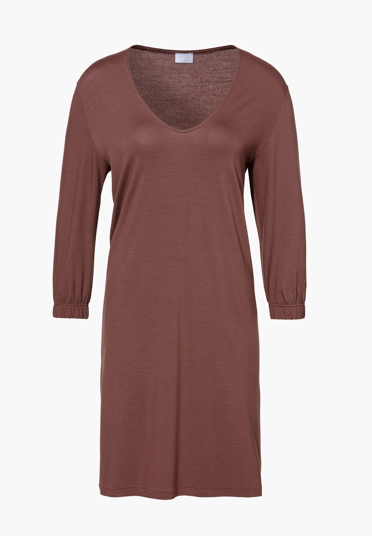 Pureness | Kurzes Kleid 3/4-Ärmel - marron