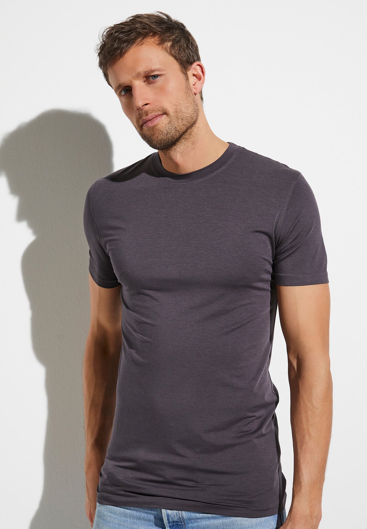 Cozy Comfort | T-Shirt kurzarm - anthrazit