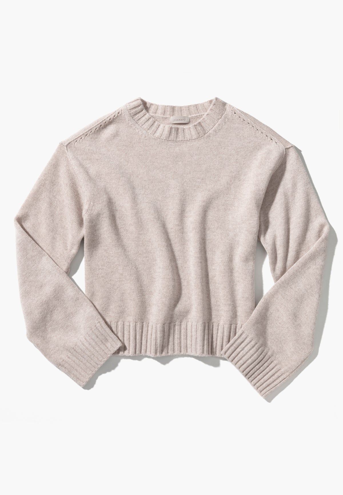 Flat Knit | Pullover - oat mélange