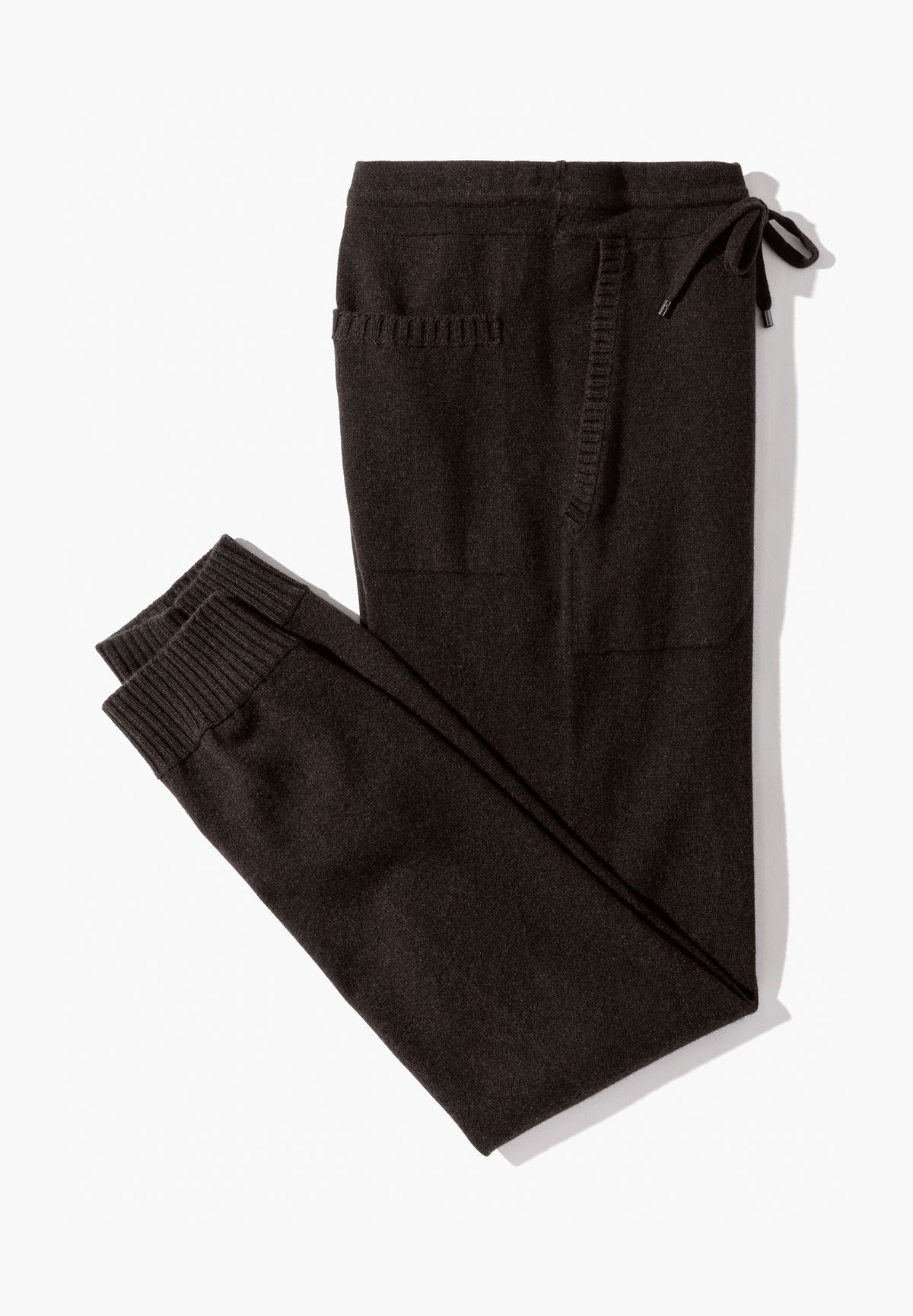 Flat Knit | Pants Long - chocolate melange