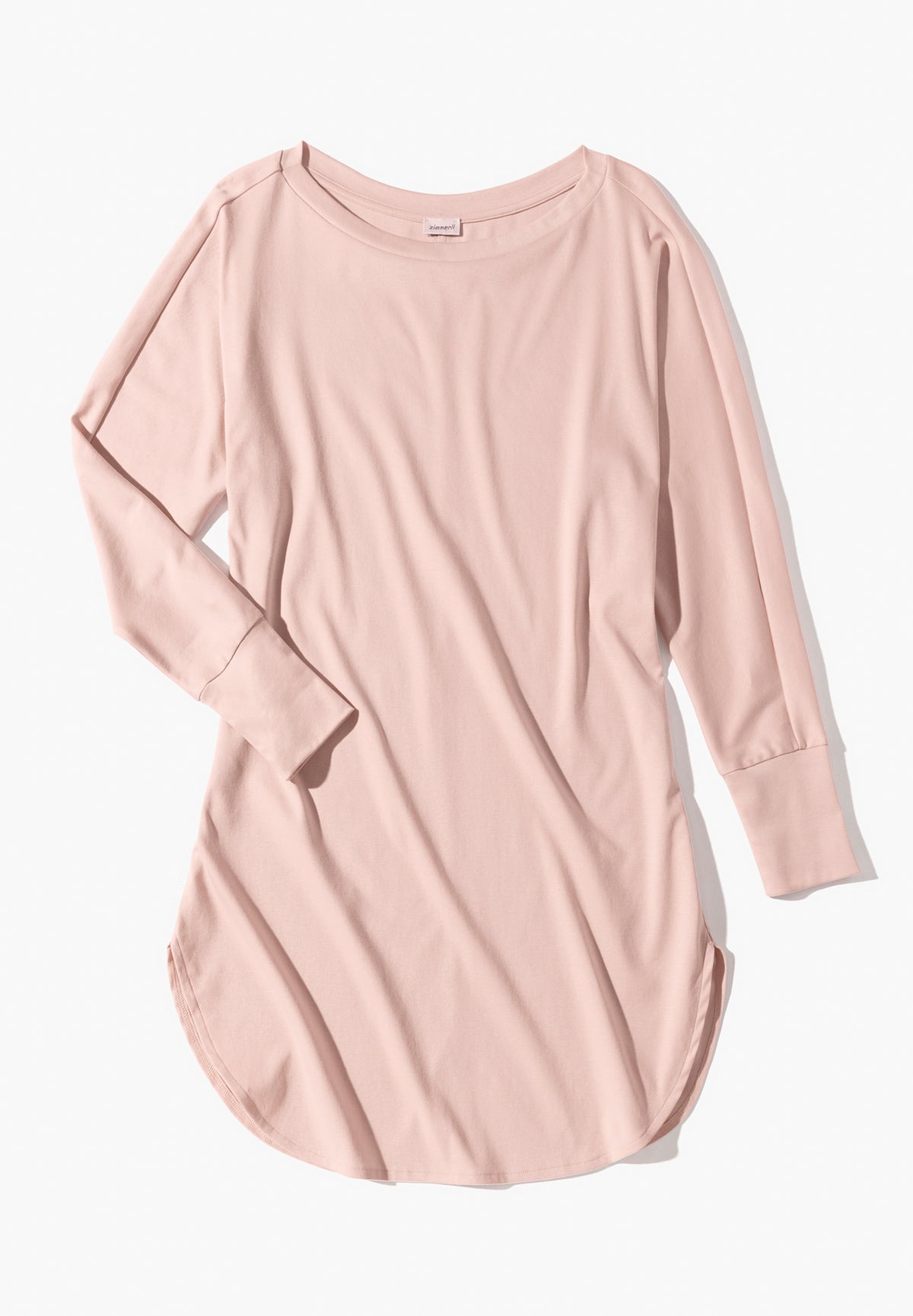 Supreme Green Cotton | Kurzes Kleid langarm - pale pink
