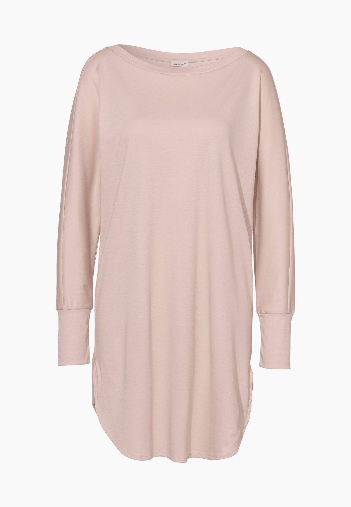 Supreme Green Cotton | Kurzes Kleid langarm - pale pink