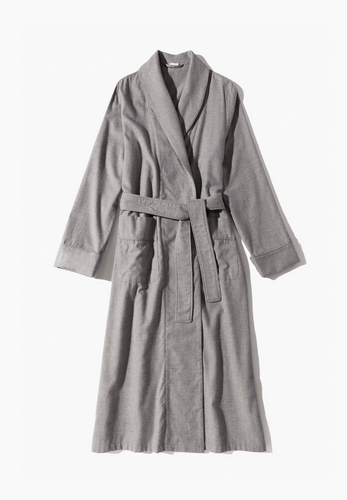 Cozy Flannel | Robe Short - grey