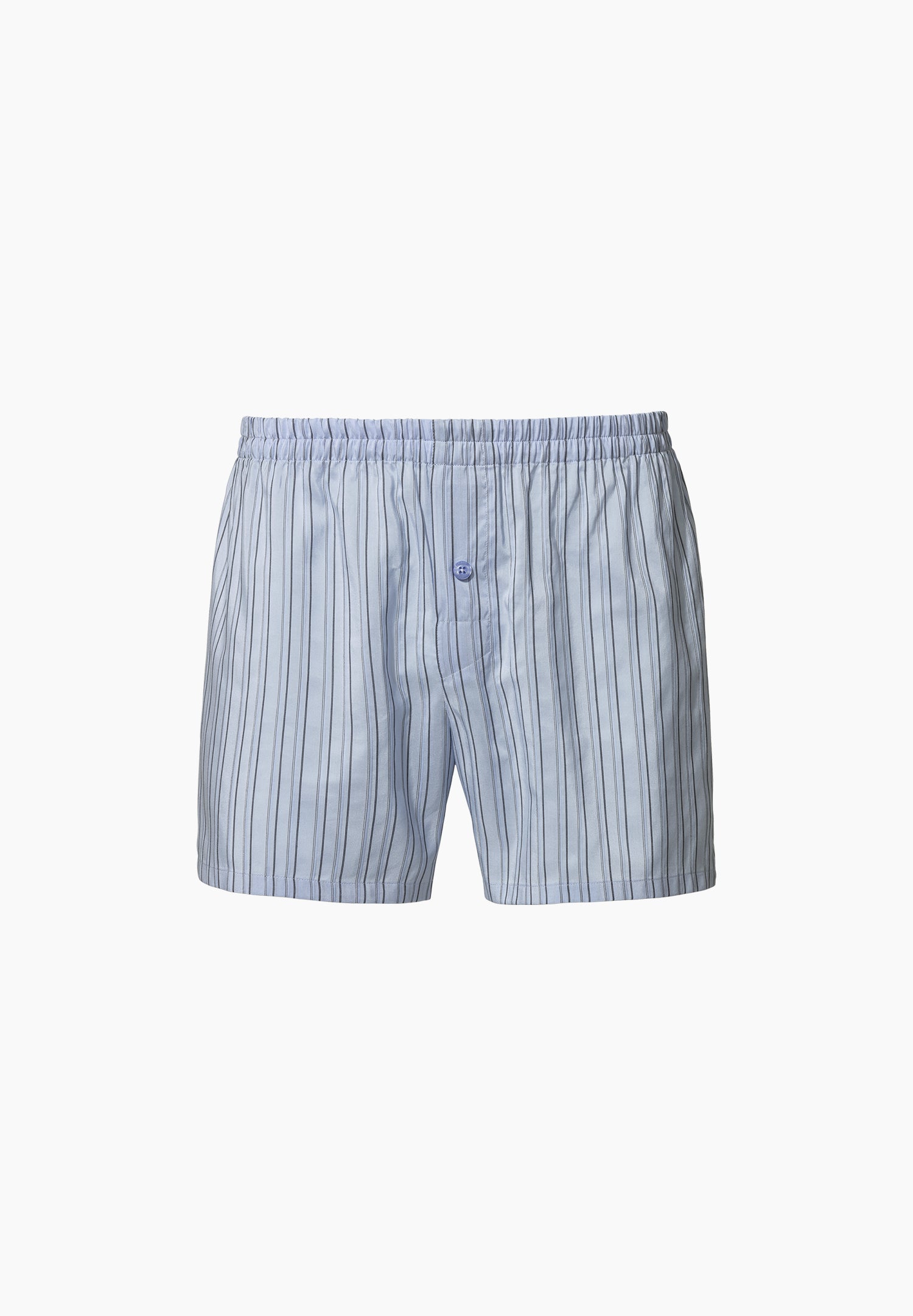 Light Blue Bengal Stripe Cotton Boxer Shorts