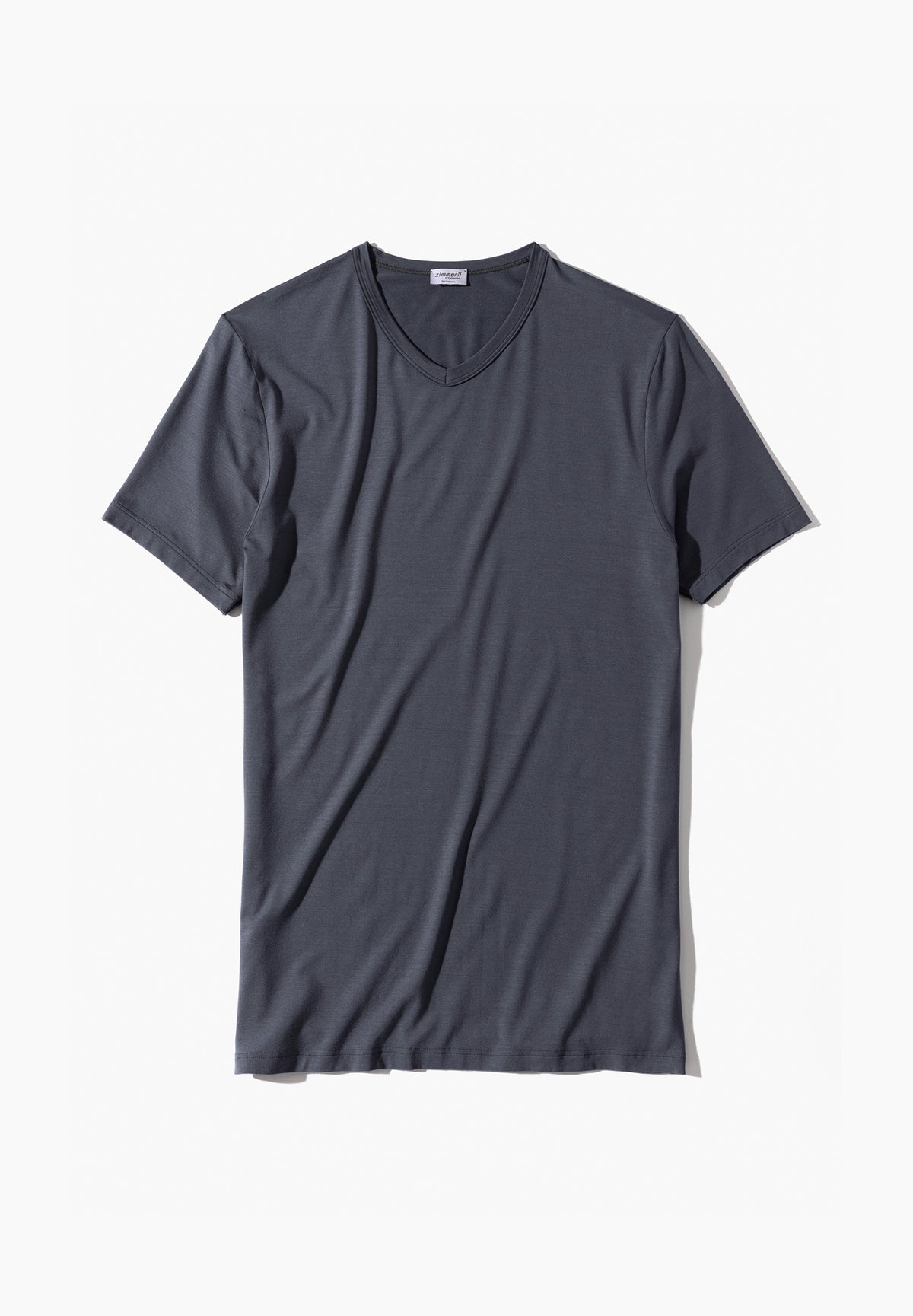 Pureness | T-Shirt Short Sleeve V-Neck - winter blue