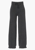 Luxury Cashmere | Hose lang Damen - anthrazit