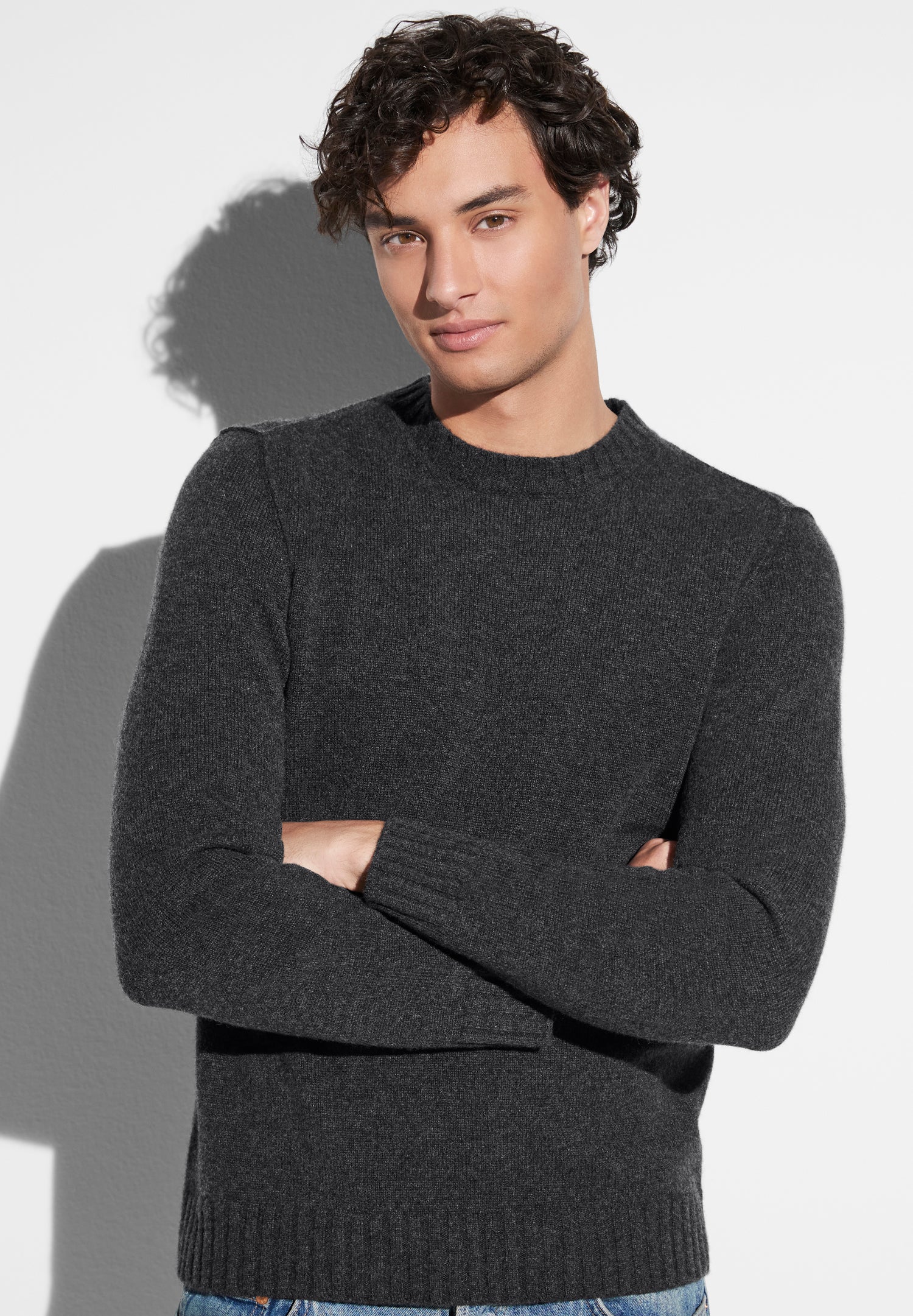 Luxury Cashmere Pullover anthrazit Zimmerli of Switzerland