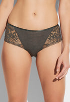 Wool & Silk | Slip - black olive
