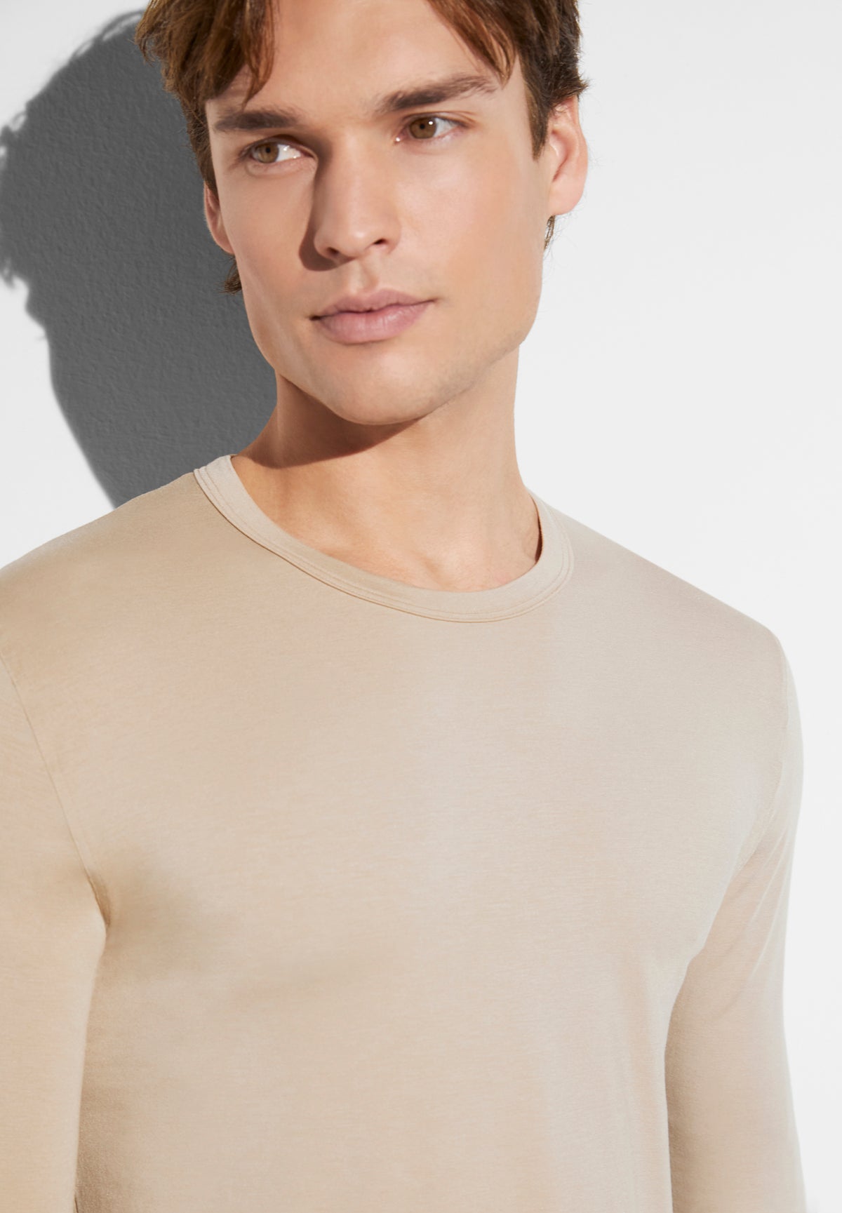 Cozy Comfort | T-Shirt langarm - travertin