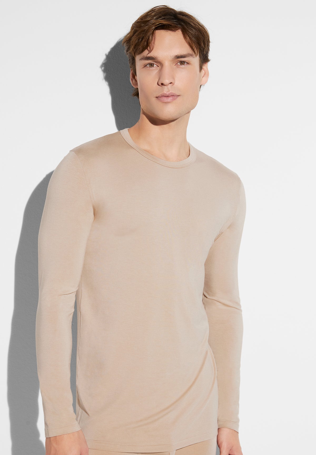 Cozy Comfort | T-Shirt langarm - travertin