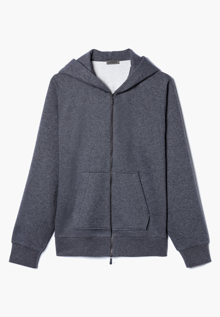 Winter Lounge | Jacket - dark grey mélange - ZIMMERLI SWITZERLAND
