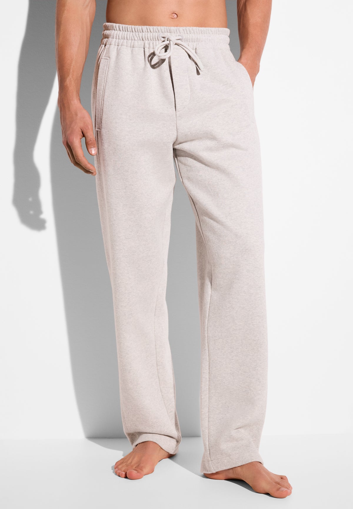 Winter Lounge | Hose lang - light grey mélange