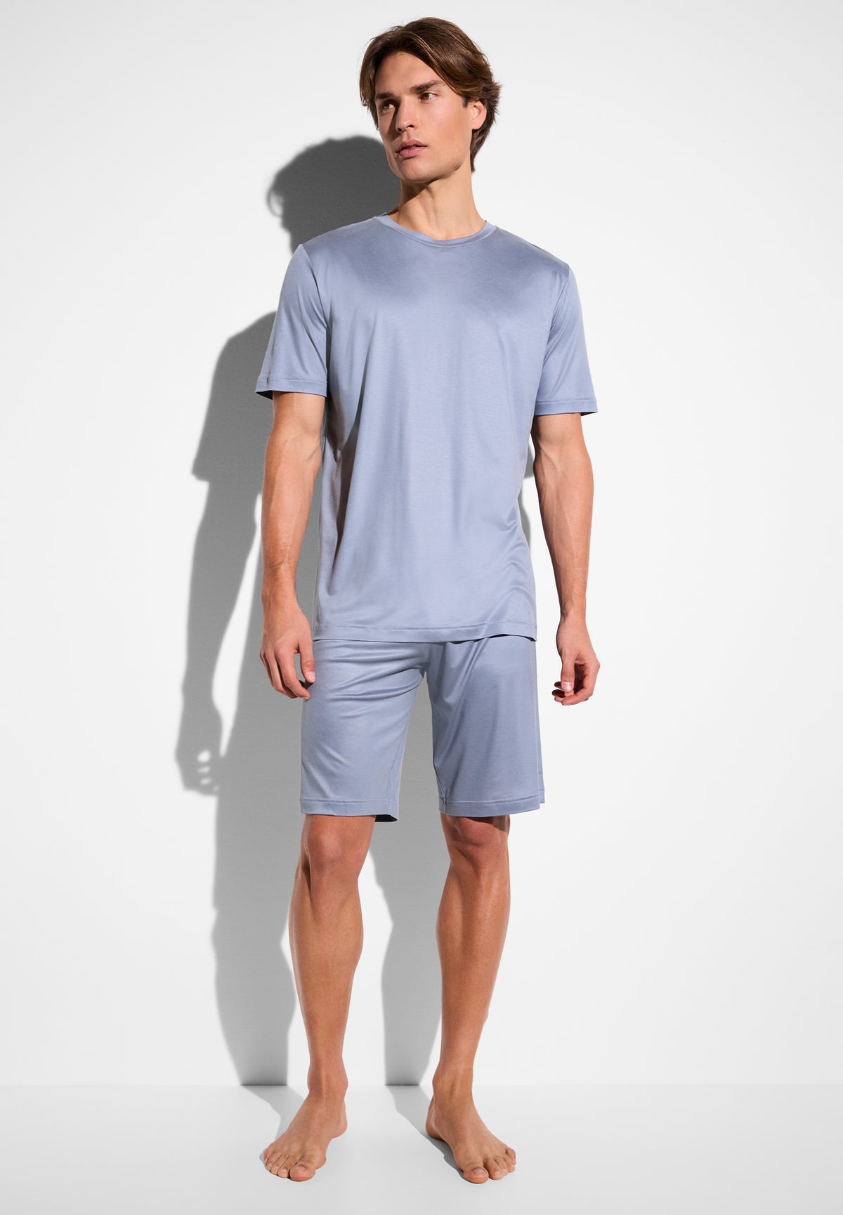 Sustainable Luxury | Pyjama kurz - rock blue