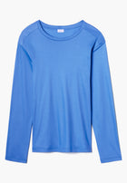 Sustainable Luxury | T-Shirt Long Sleeve  - cadet blue