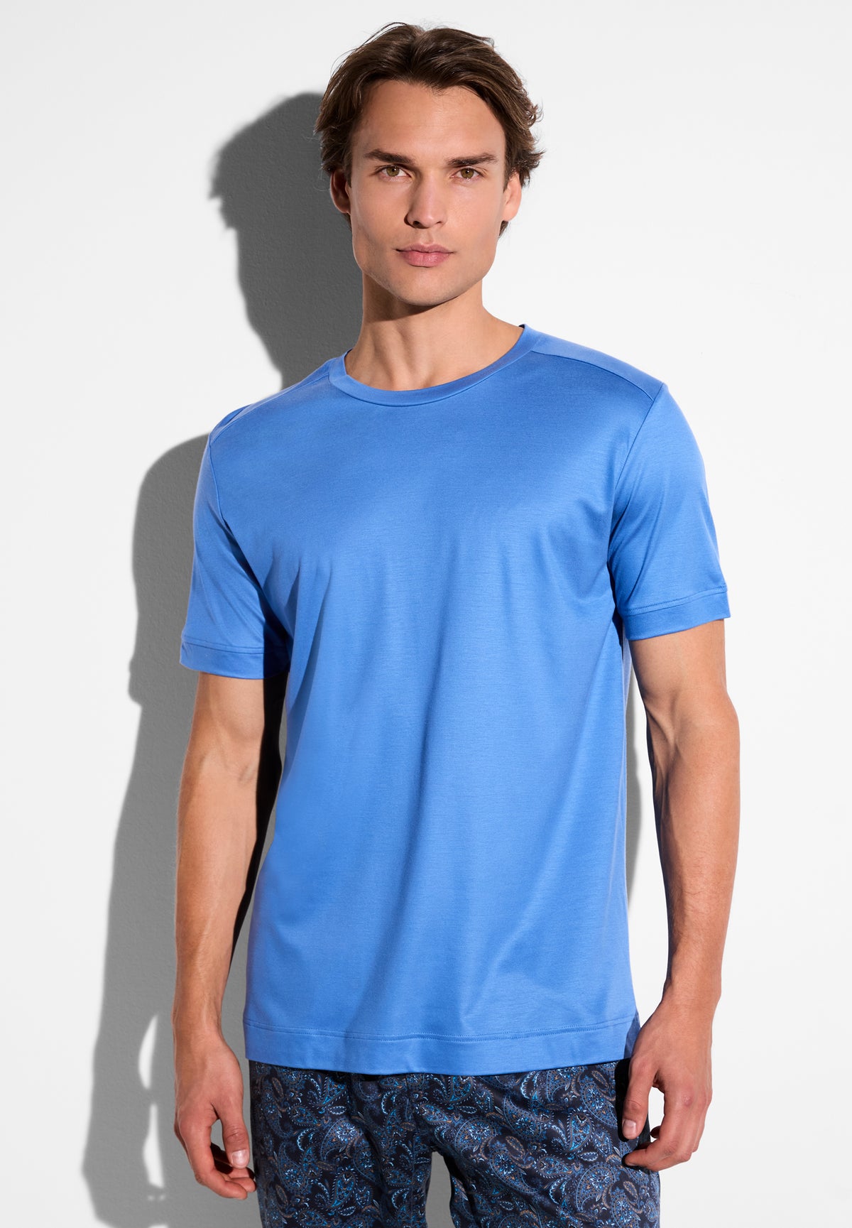 Sustainable Luxury | T-Shirt kurzarm - cadet blue
