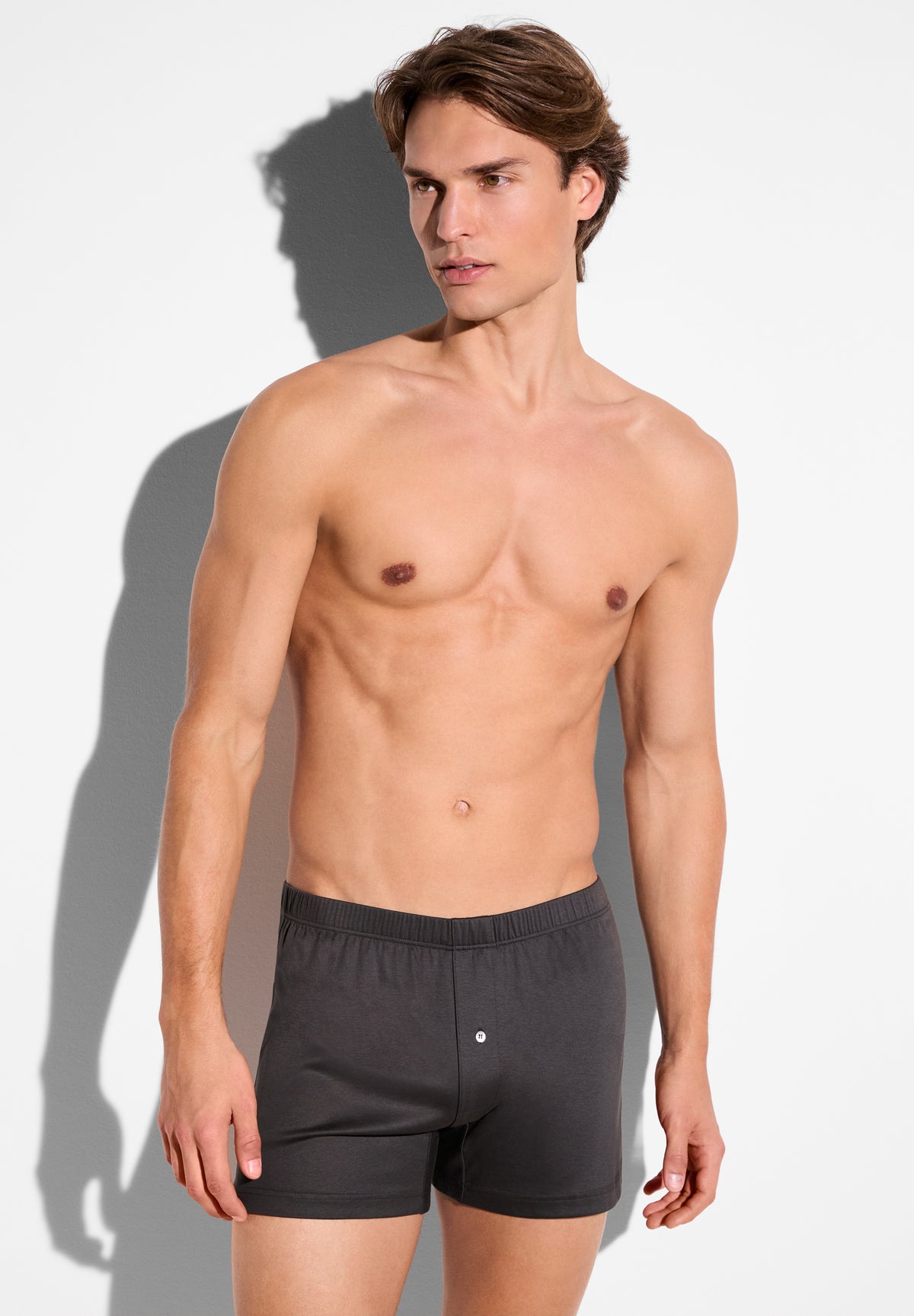 Sea Island | Boxer Shorts, mit Eingriff - espresso