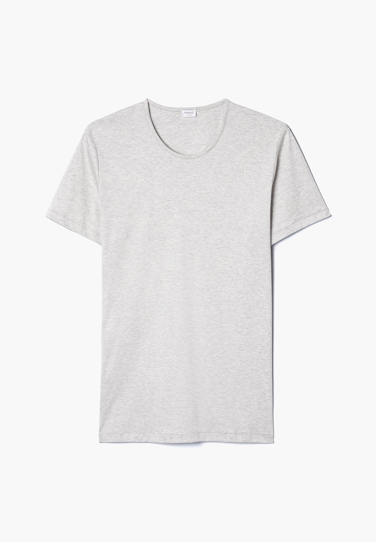 Sea Island Limited | T-Shirt kurzarm, Rundhals schmaler Kragen - grey mélange