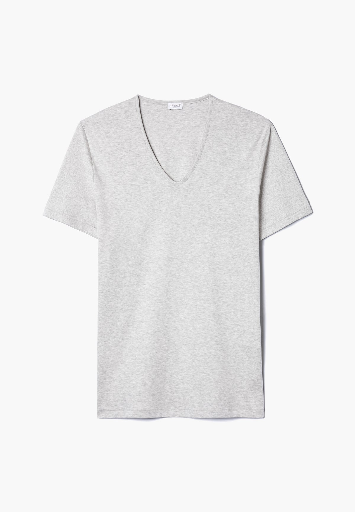 Sea Island Limited | T-Shirt kurzarm V-Ausschnitt - grey mélange