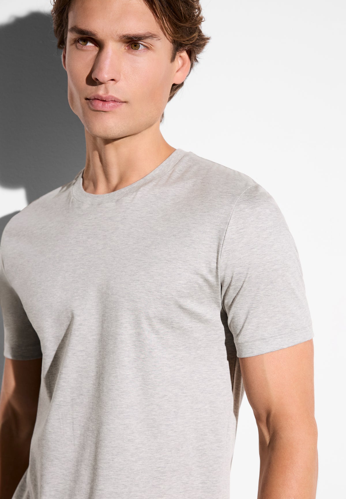 Sea Island Limited | T-Shirt kurzarm, Rundhals - grey mélange