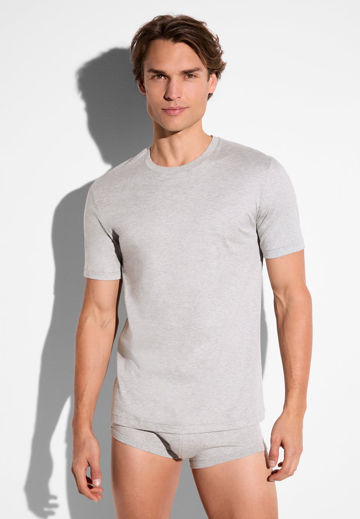 Sea Island Limited | T-Shirt kurzarm, Rundhals - grey mélange